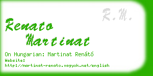 renato martinat business card